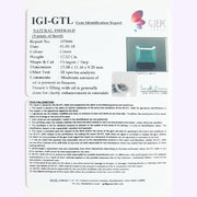 12.52/CT Natural Panna Stone with Govt. Lab Certificate (8991)